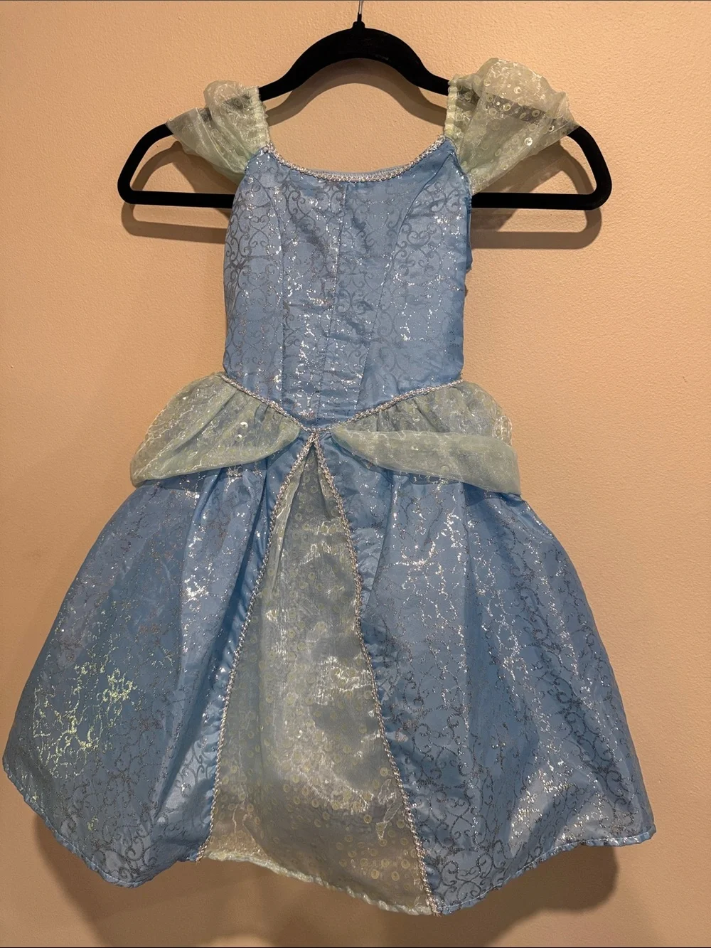 Disney Parks Beautiful Cinderella Light Blue Sparkle Princess Costume Halloween